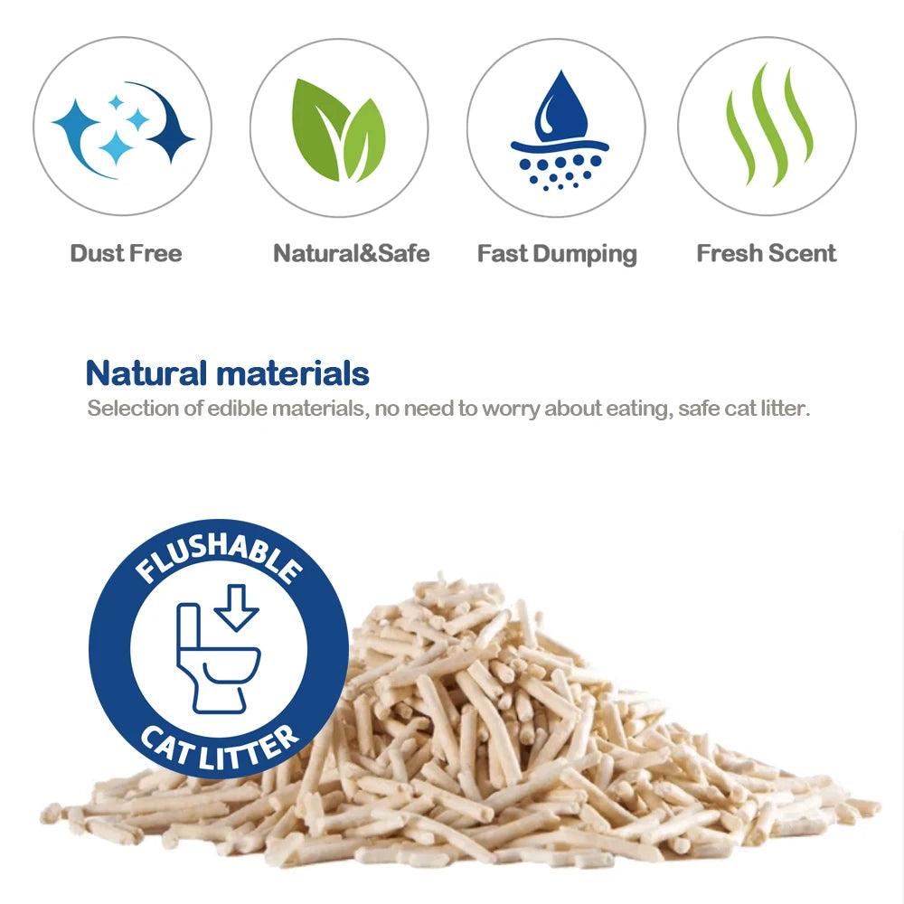 Binder litter for cats tofu litter without cats easy to clump controls odors launched in the toilet lavender flavor bps-15458