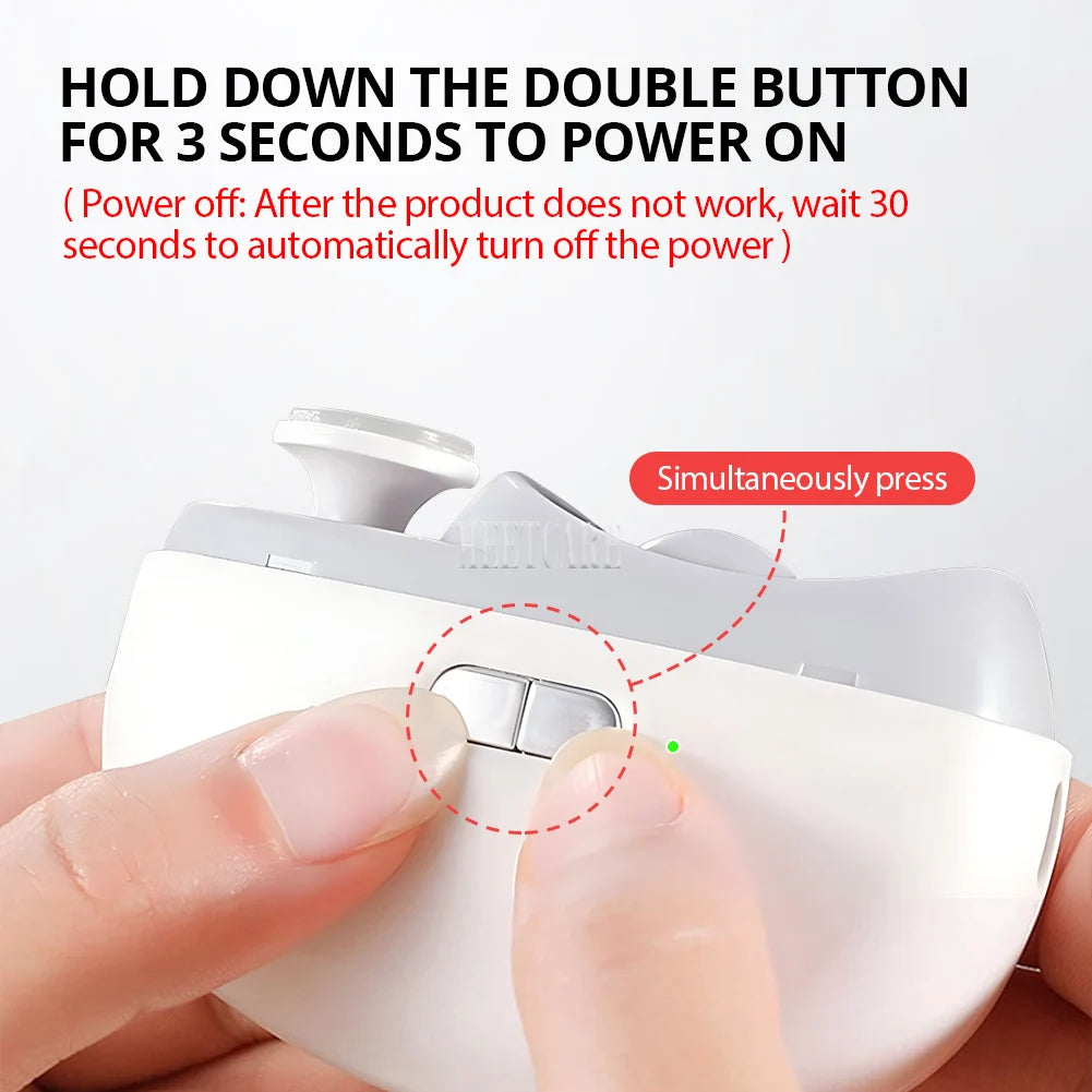2in 1 Auto Wireless Nail Clippers for Adult Child Electric Nail Grinder Trimmer Finger Toe Manicure Cutter Tool