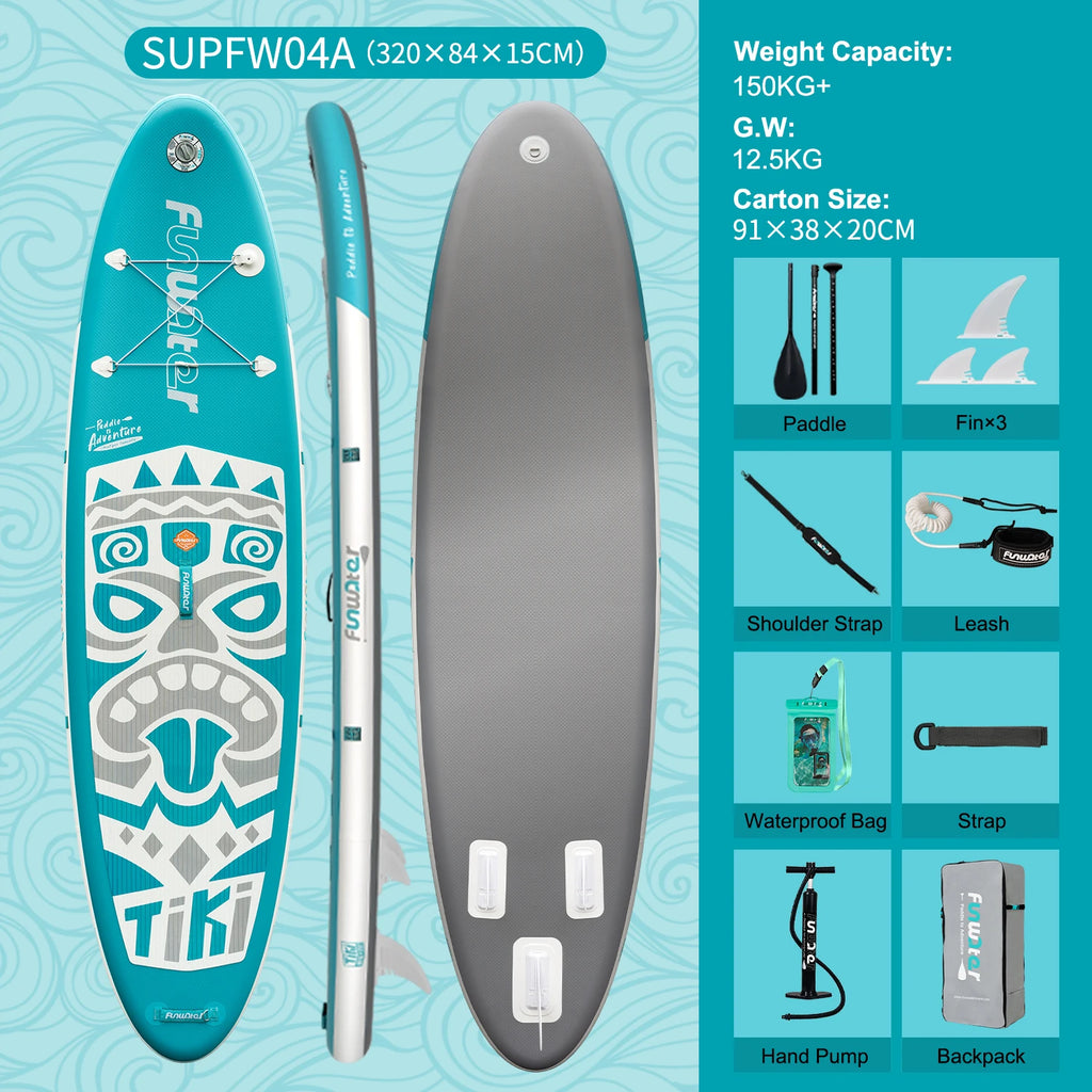 Feath-R-Lite 11'6" / 11' Inflatable Stand up Paddle Board SUP Surfboard with Accessories Lightweight Portable Paddle Board for Surfing